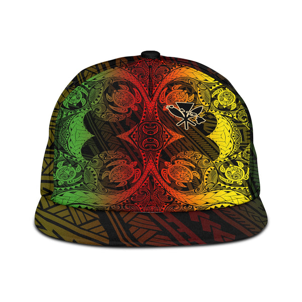 Kanaka Maoli Hawaii Snapback Hat Reggae Style