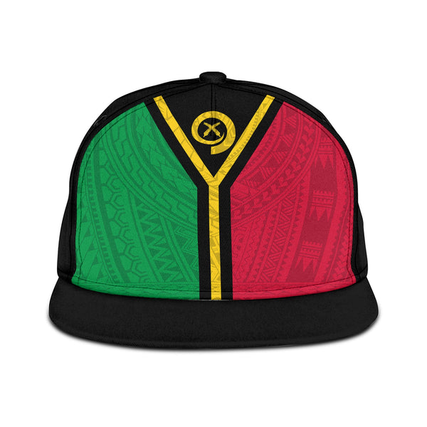 Vanuatu Snapback Hat Polynesian Flag Style