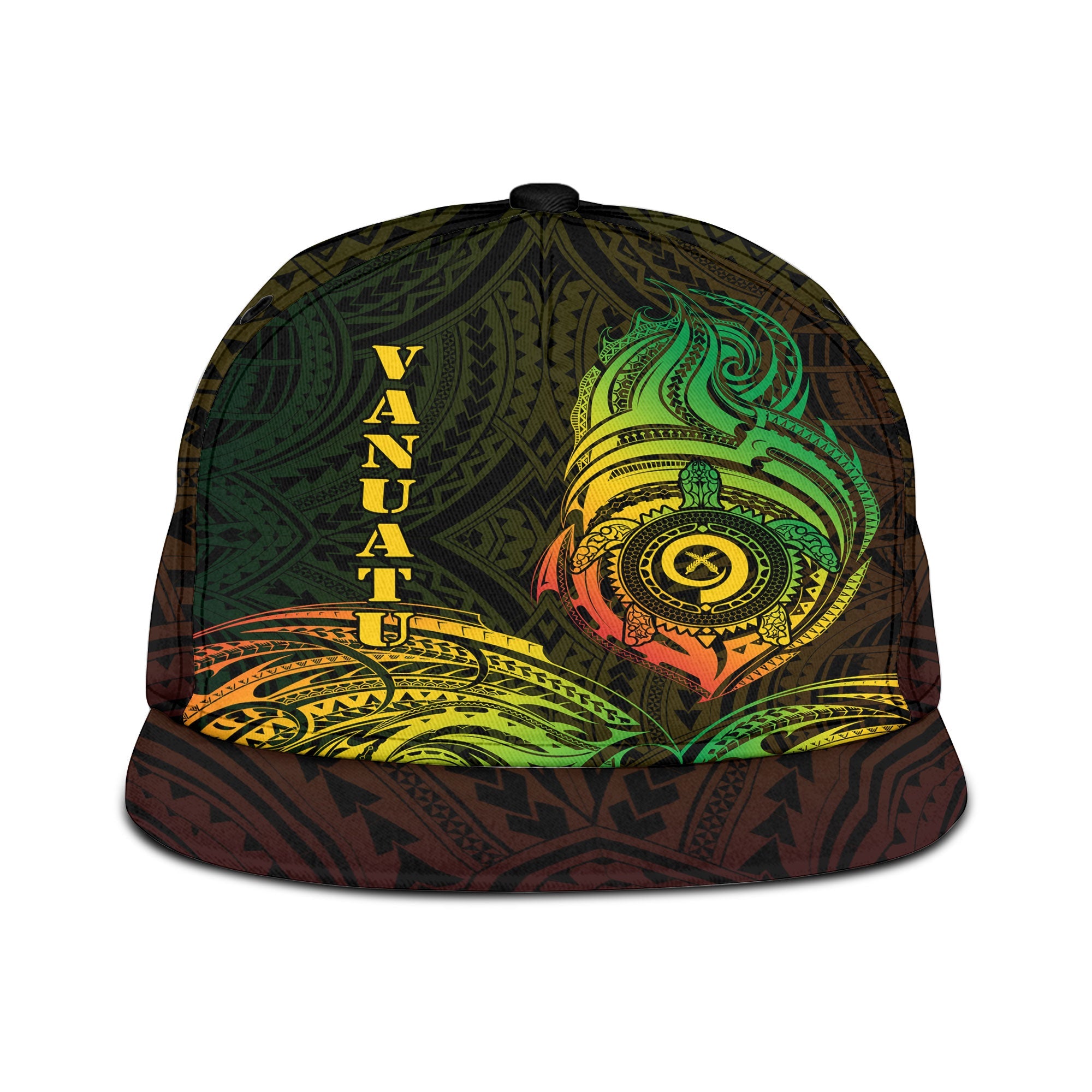 Vanuatu Snapback Hat Polynesian Reggae Style