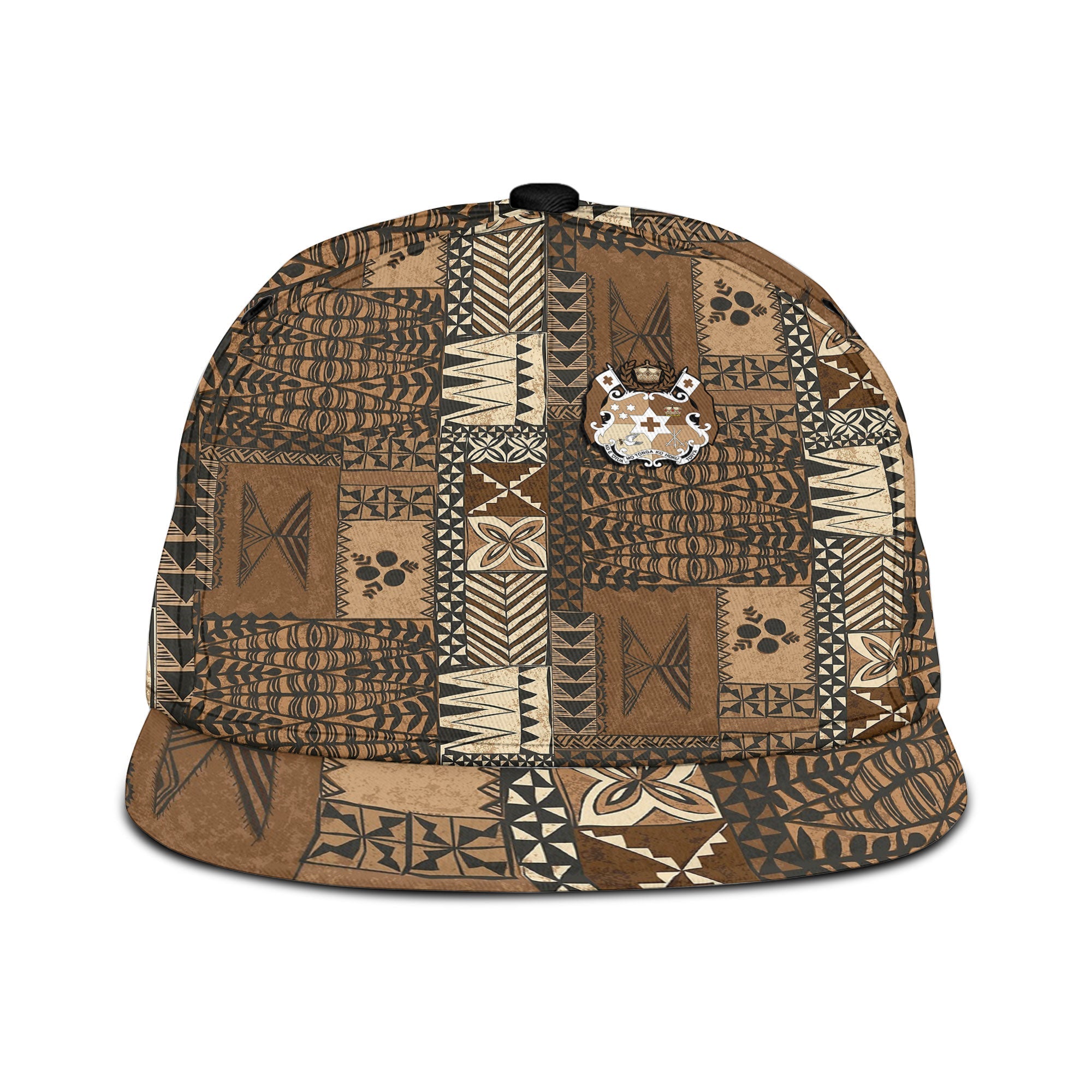 Tonga Snapback Hat Ngatu Tapa Style