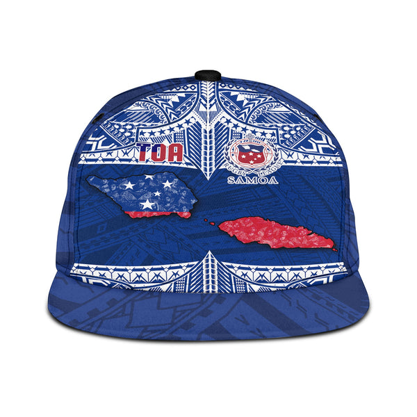 Samoa TOA Rugby Snapback Hat Map Style