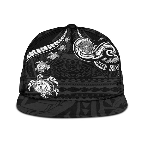 Seal Of American Samoa Snapback Hat Turtle Style