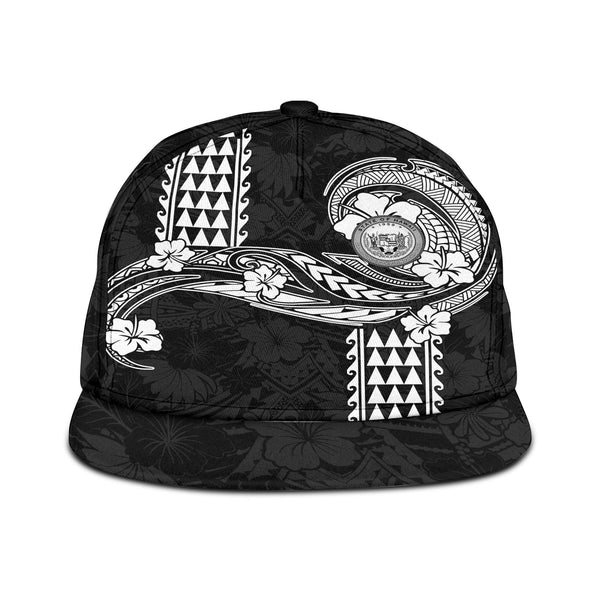 Hawaii Seal Snapback Hat Turtle & Map Style