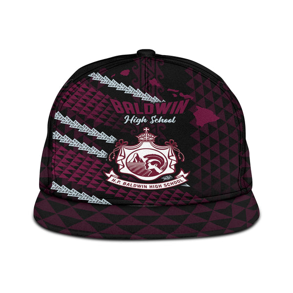 Hawaii Baldwin High School Snapback Hat Map Style