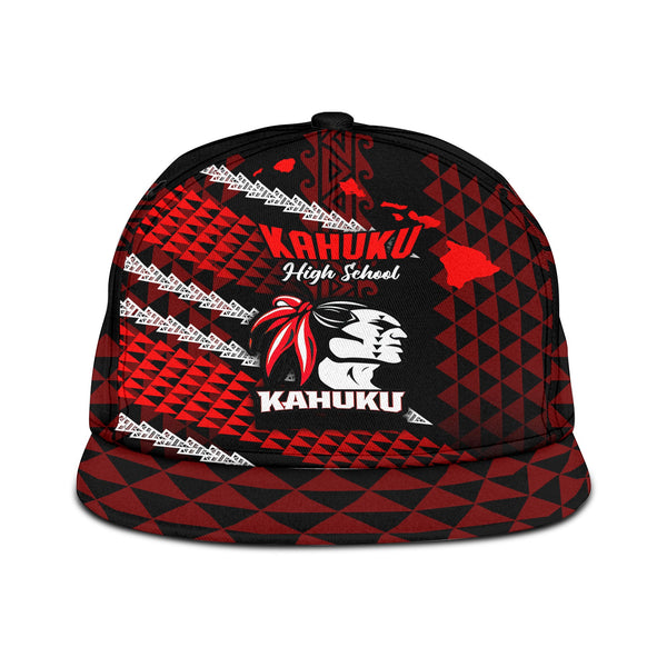 Hawaii Kahuku High & Intermediate School Snapback Hat Map Style