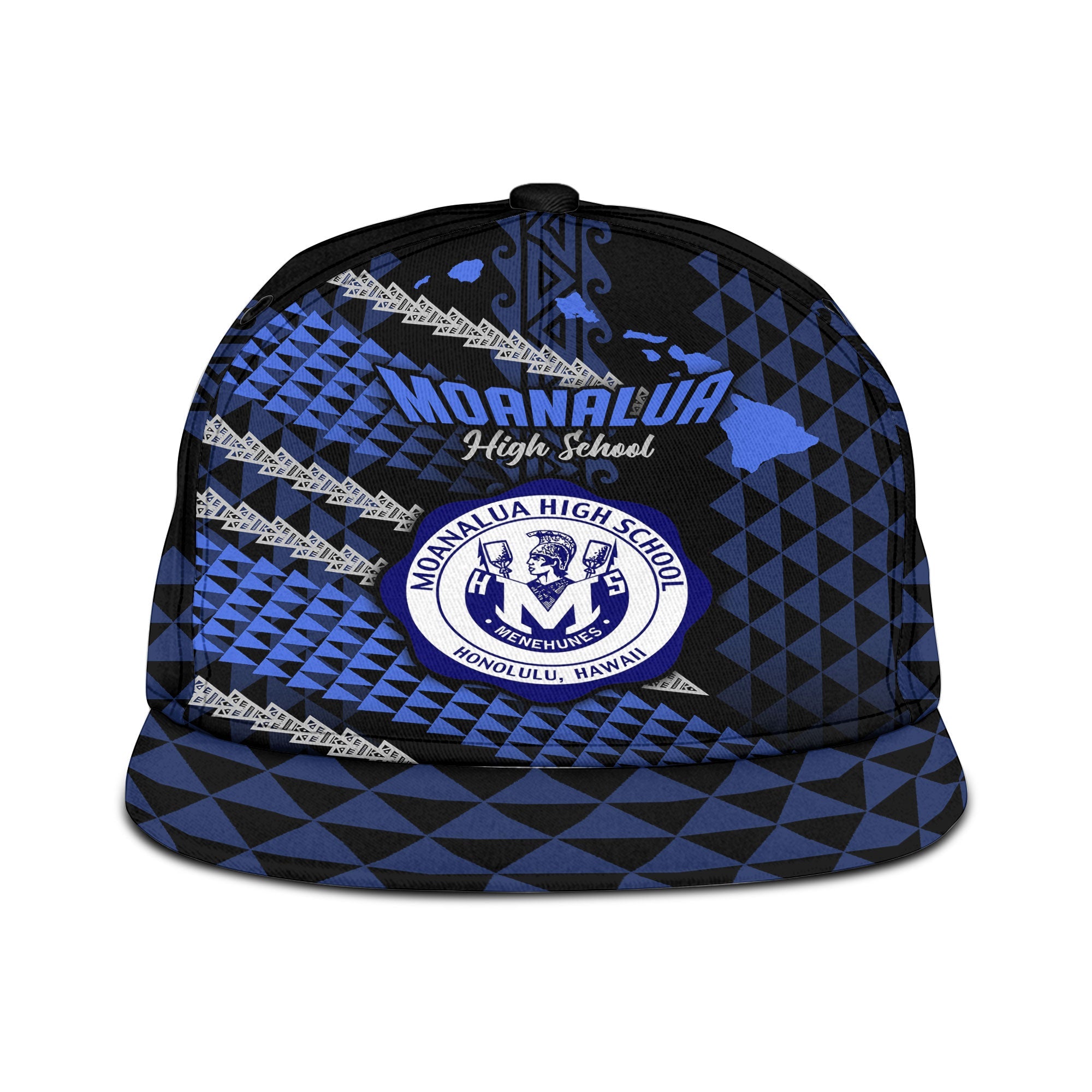 Hawaii Moanalua High School Snapback Hat Map Style