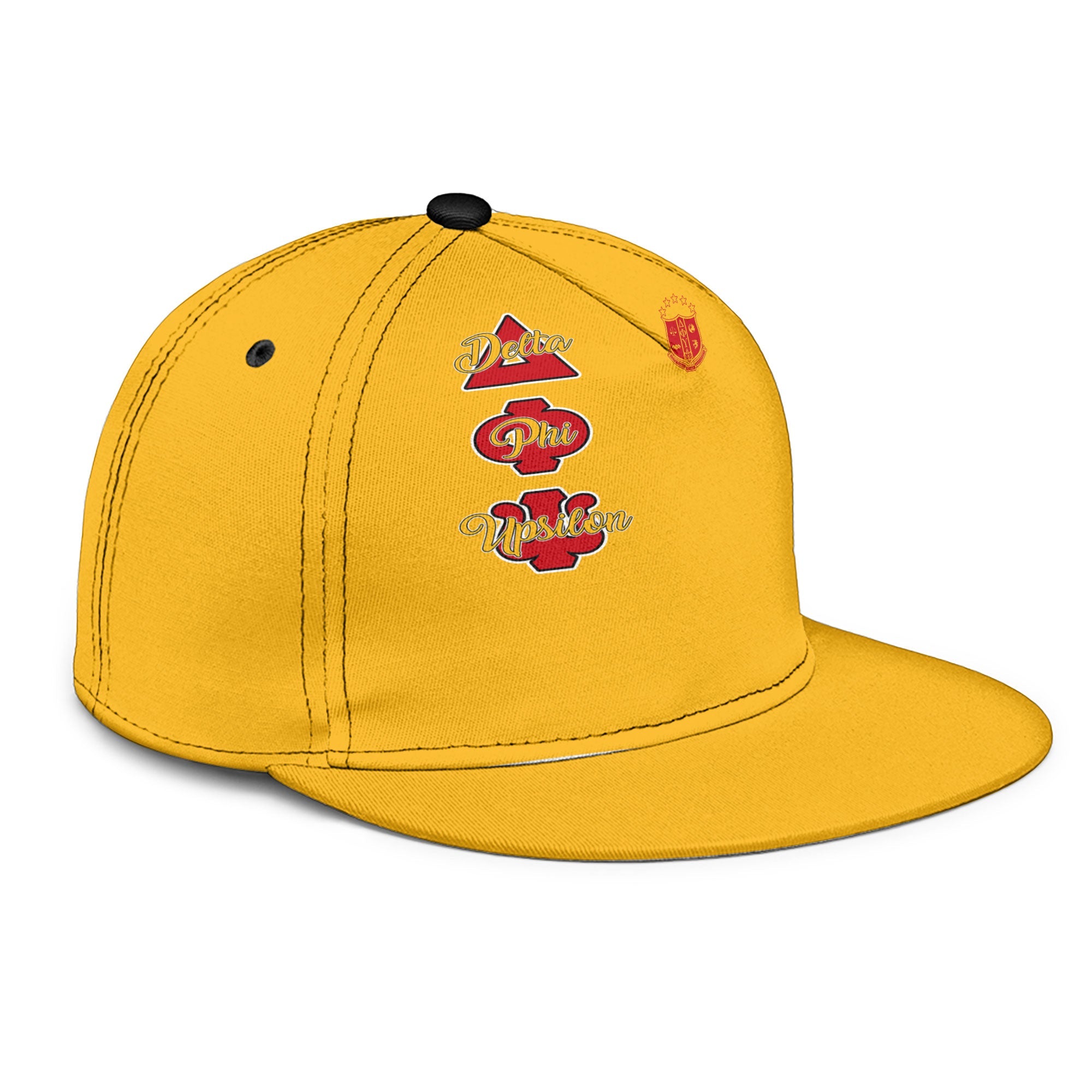 Fraternity Hat - Delta Phi Upsilon Snapback Hat Original Yellow Style