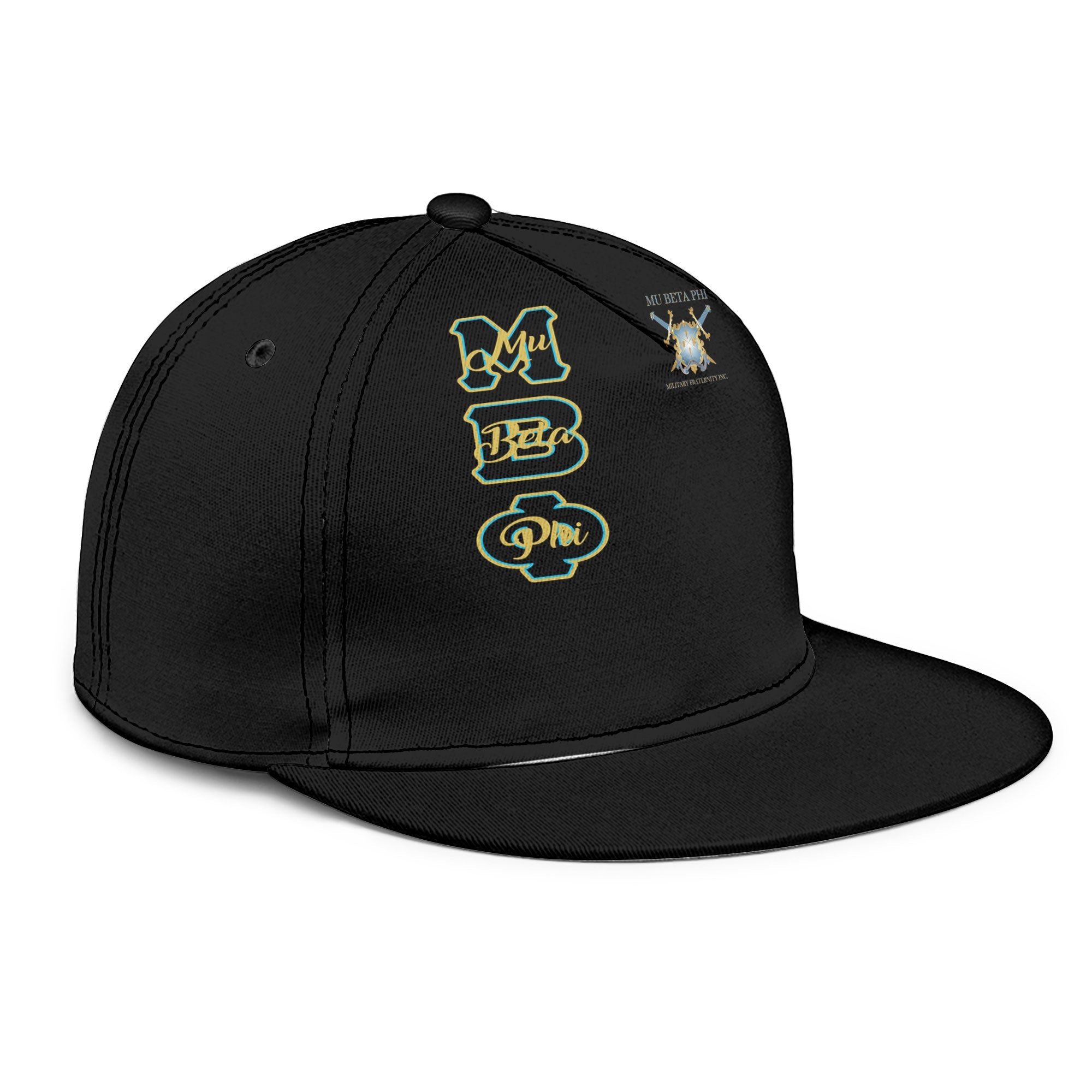 Fraternity Hat - Mu Beta Phi Snapback Hat Original Black Style