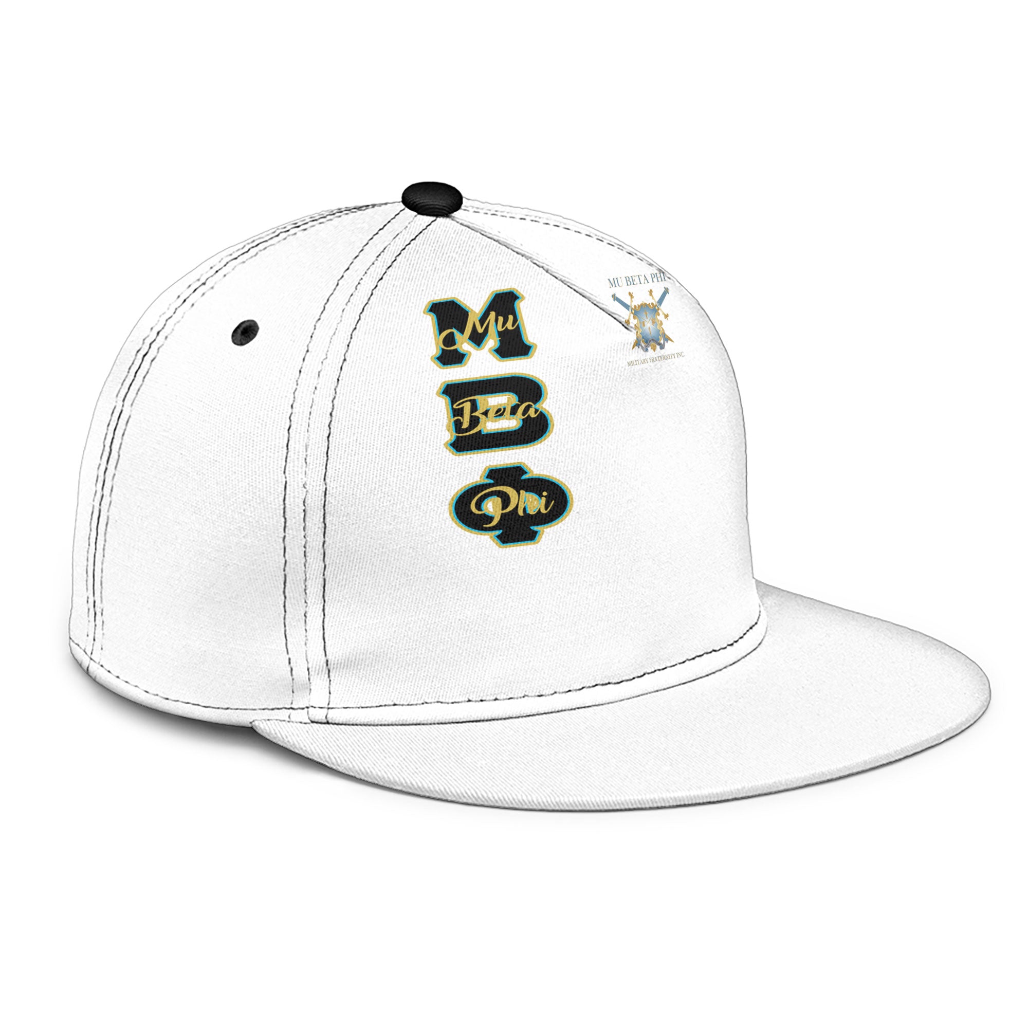 Fraternity Hat - Mu Beta Phi Snapback Hat Original White Style