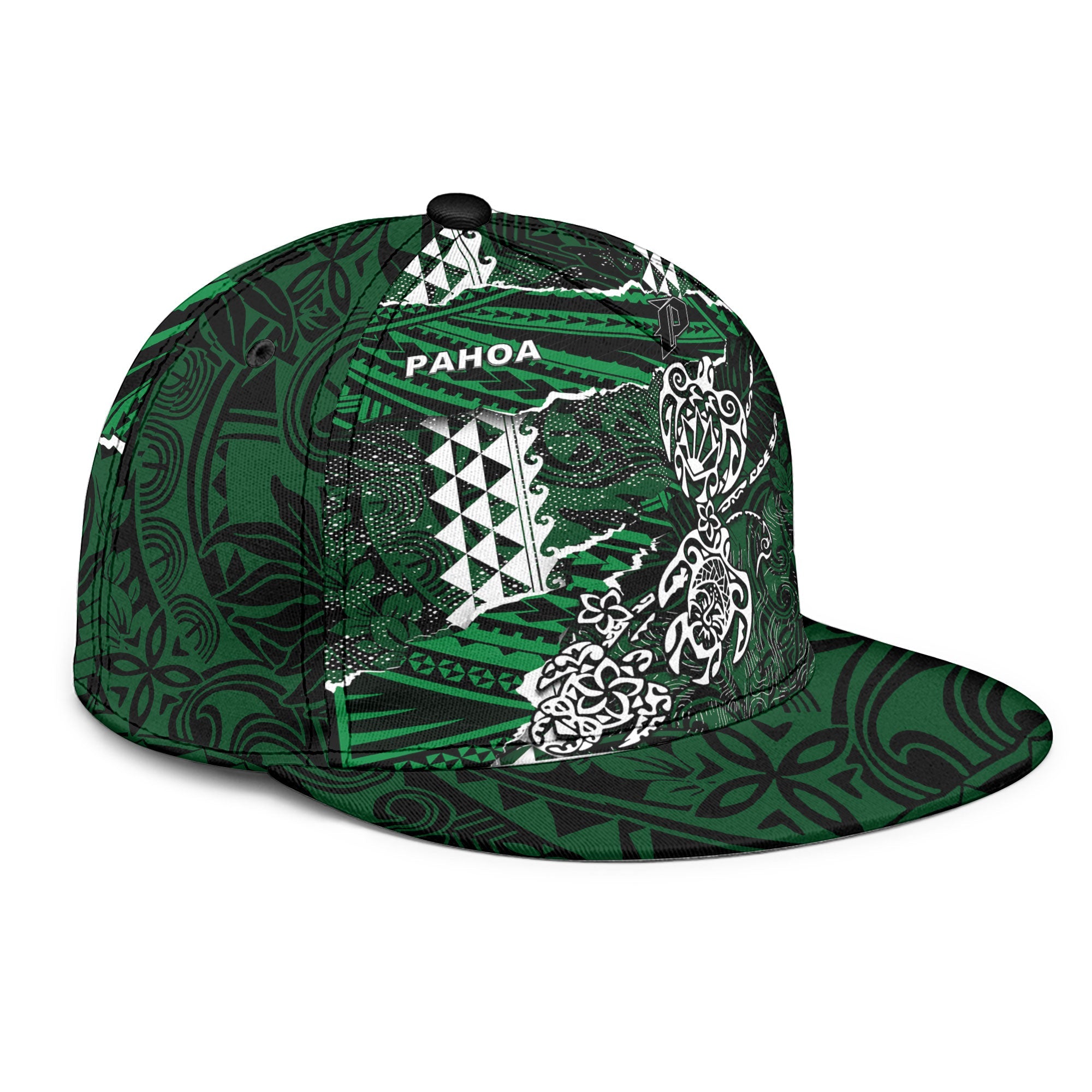 Hawaii Pahoa High & Intermediate School Snapback Hat Polynesian Turtle Style