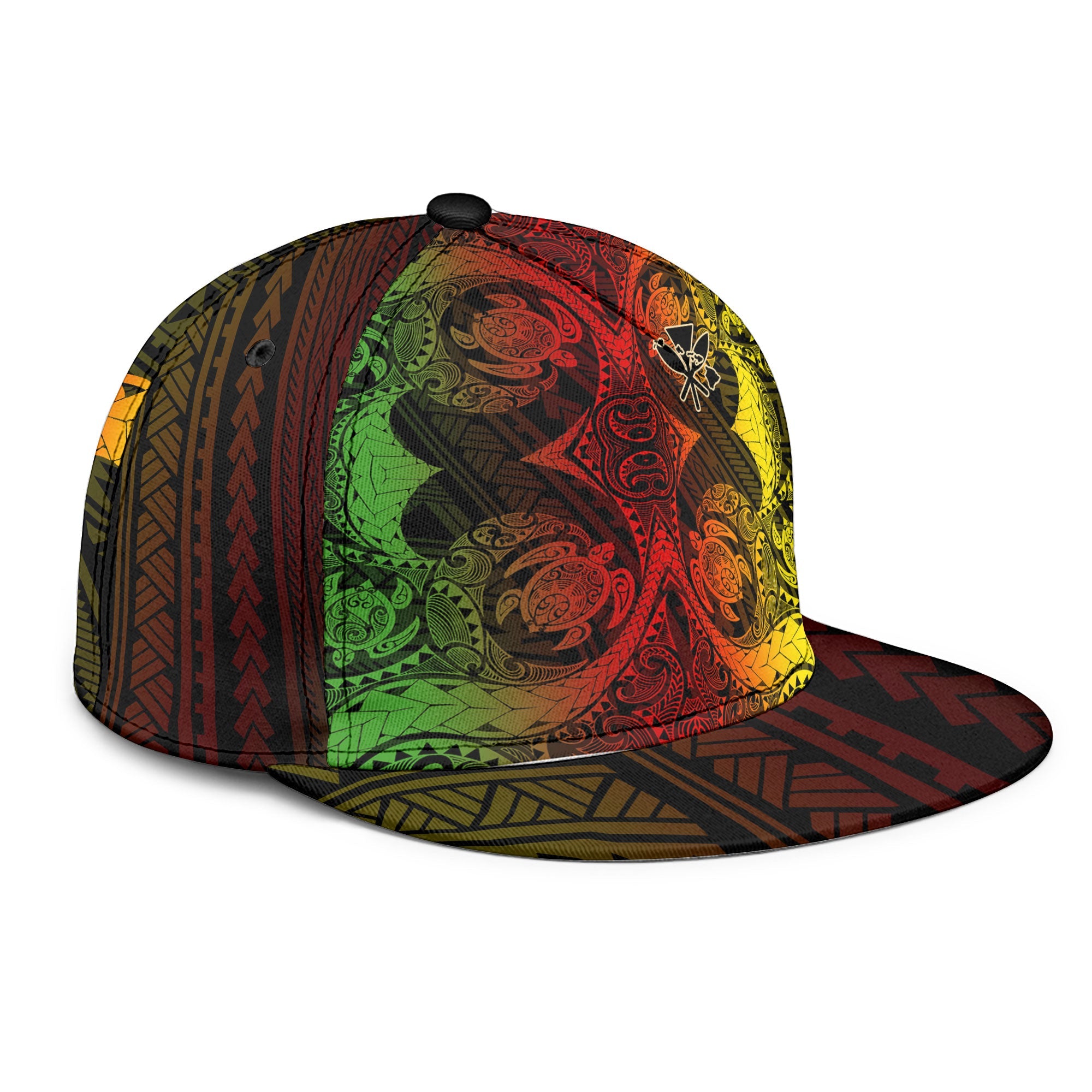 Kanaka Maoli Hawaii Snapback Hat Reggae Style