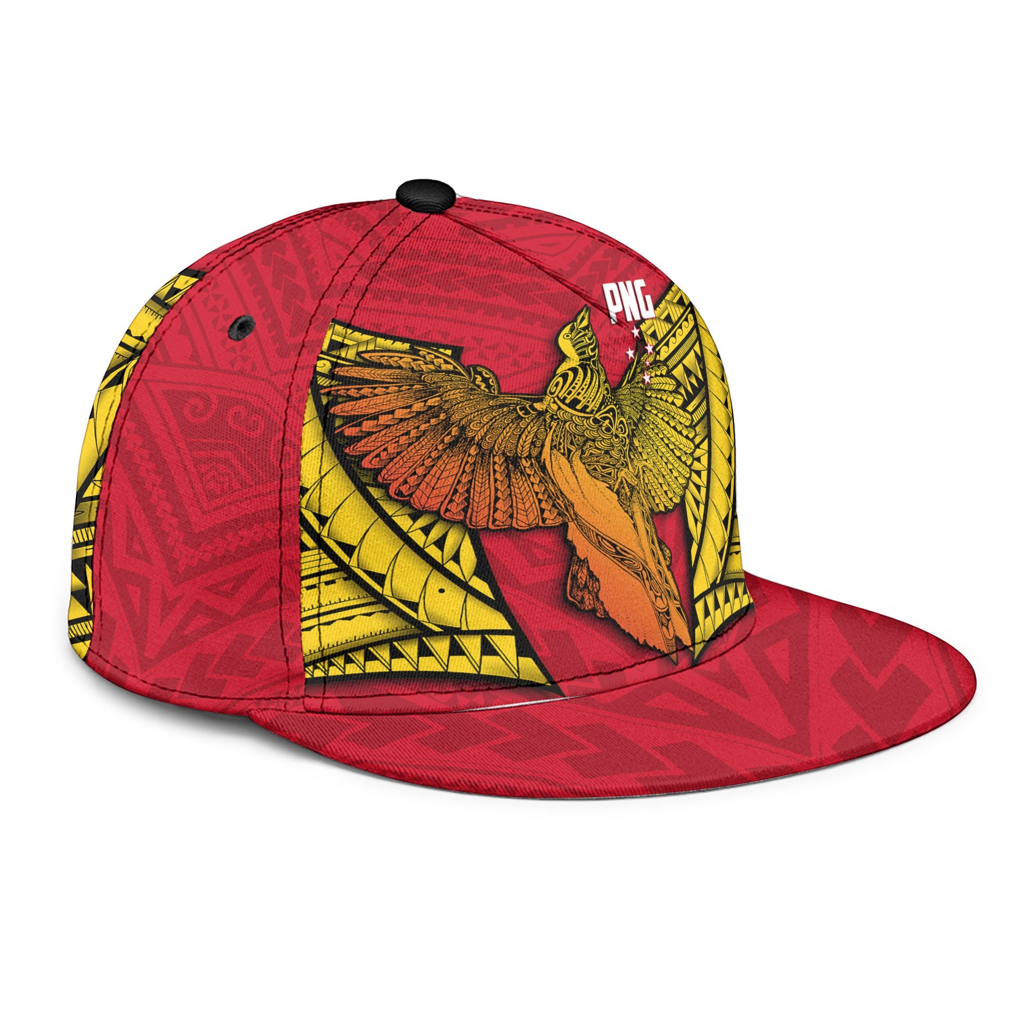 Papua New Guinea Independence Day Snapback Hat Raggiana Bird of Paradise Style