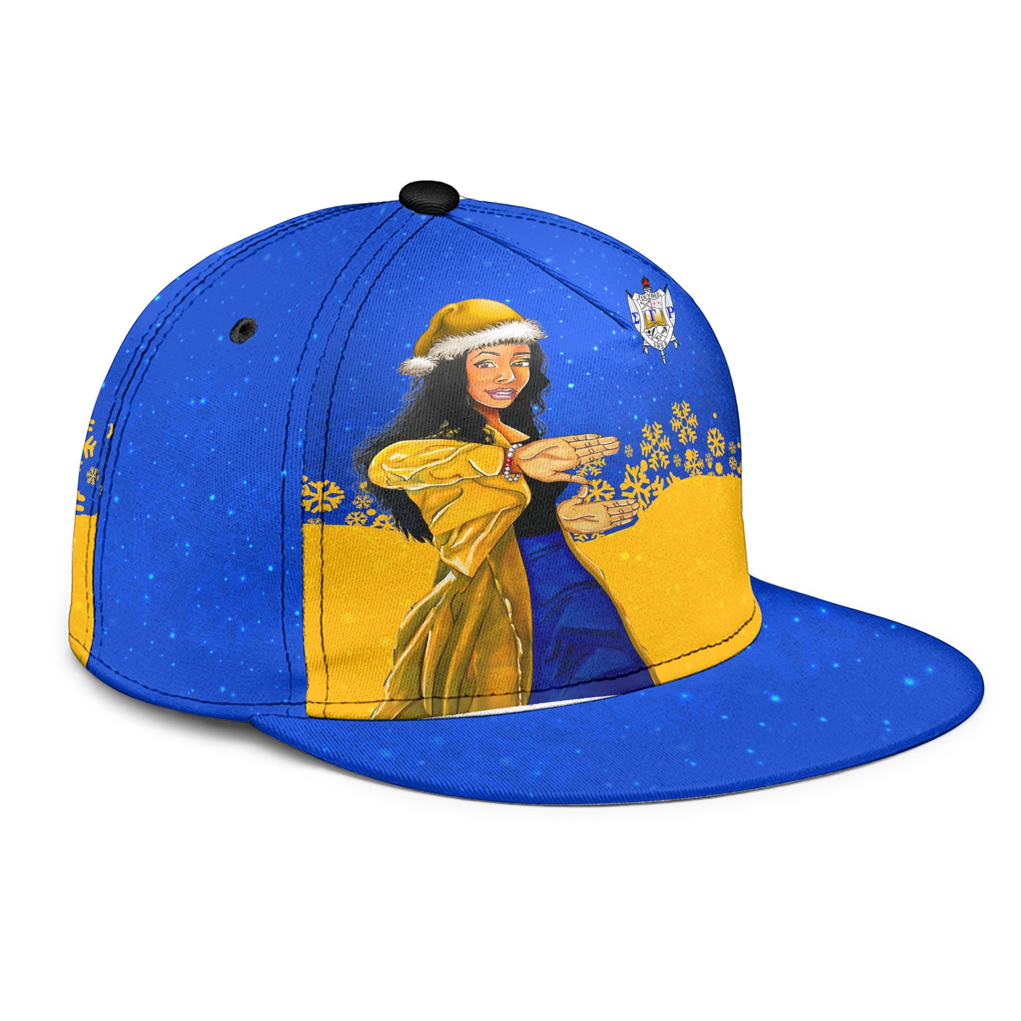 Sorority Hat - Sigma Gamma Rho Christmas Girl Snapback Hat Pretty Poodles Style