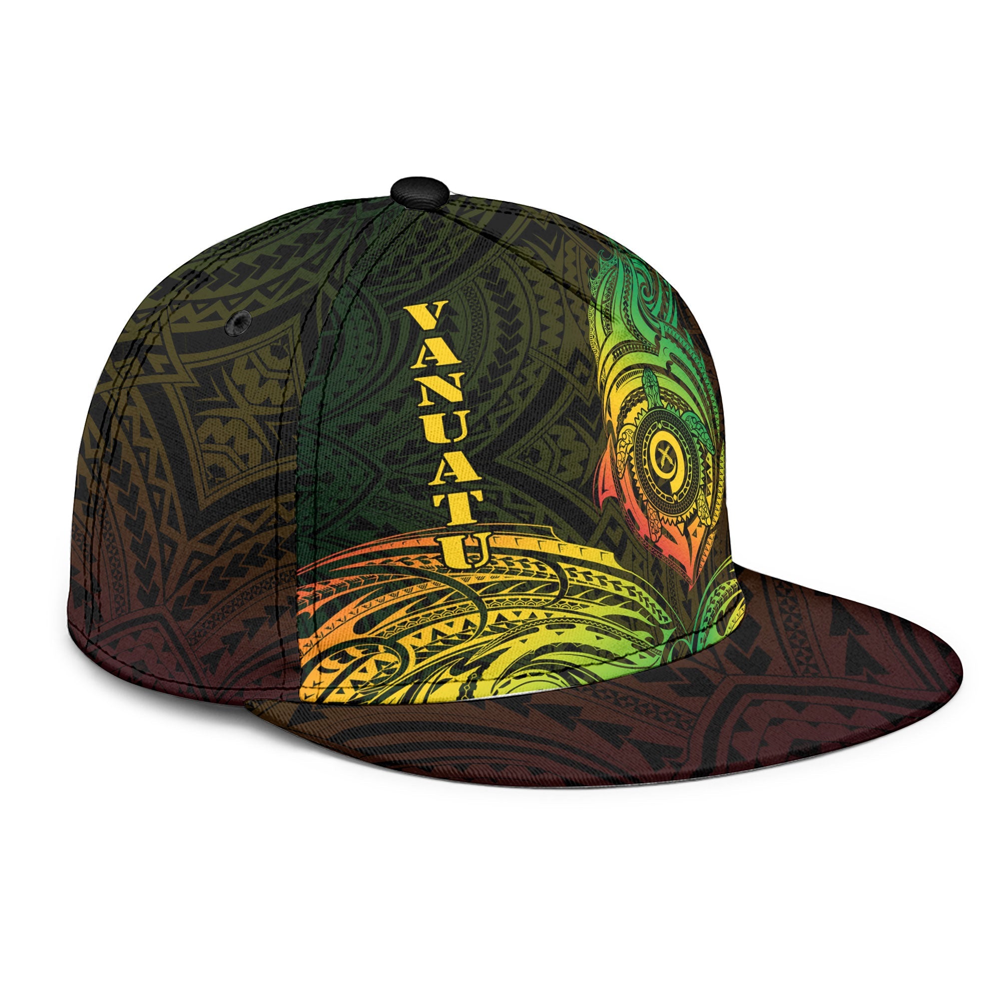 Vanuatu Snapback Hat Polynesian Reggae Style