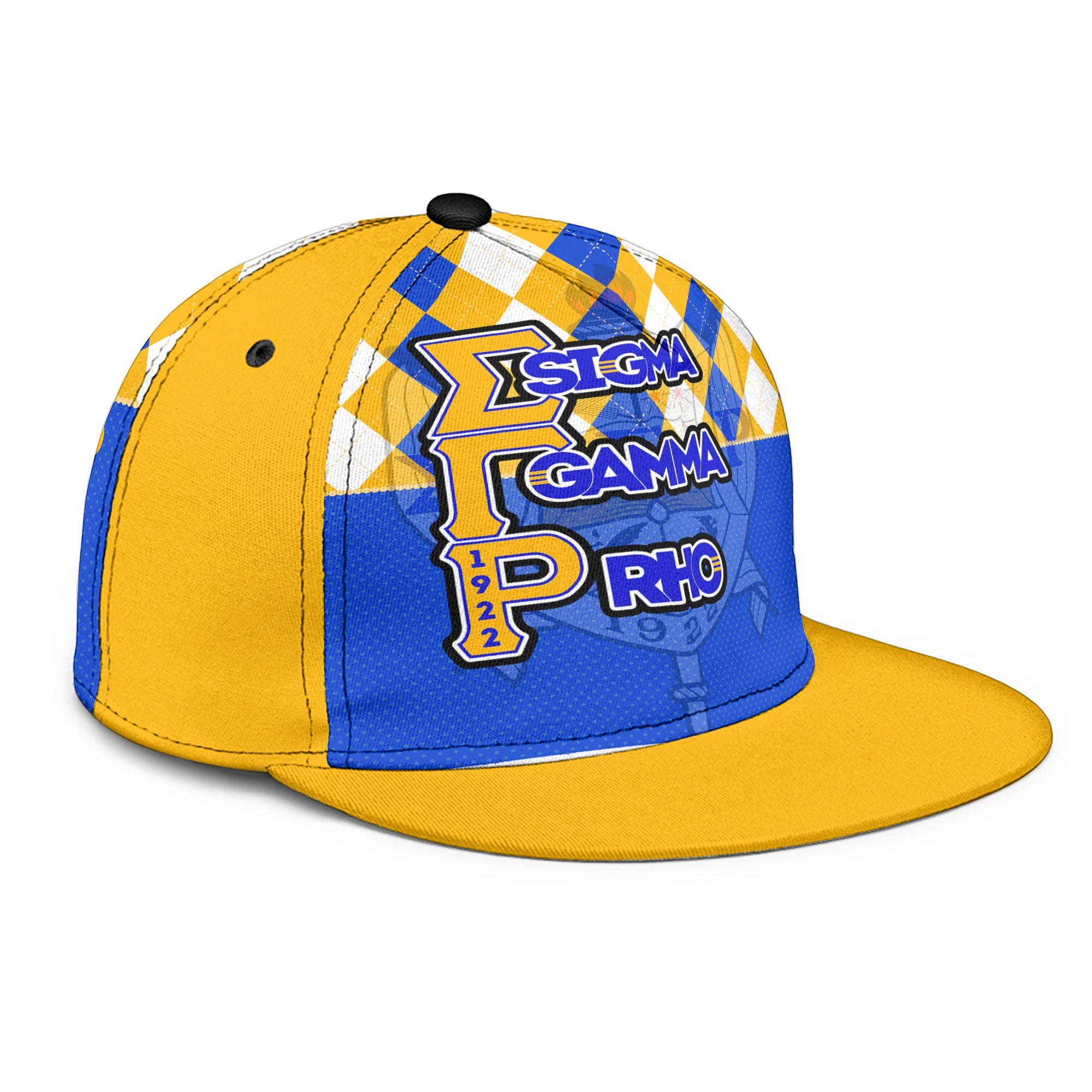 Sorority Hat - Christmas Sigma Gamma Rho Girl Snapback Hat Rhombus Pattern Style