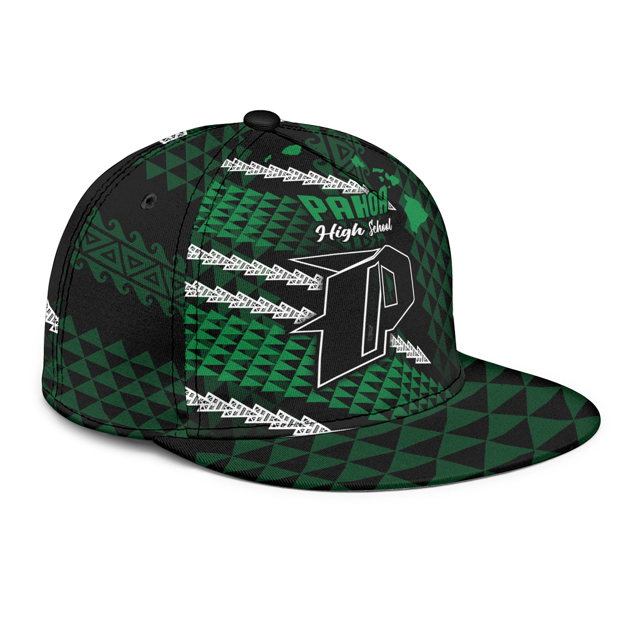 Hawaii Pahoa High & Intermediate School Snapback Hat Map Style