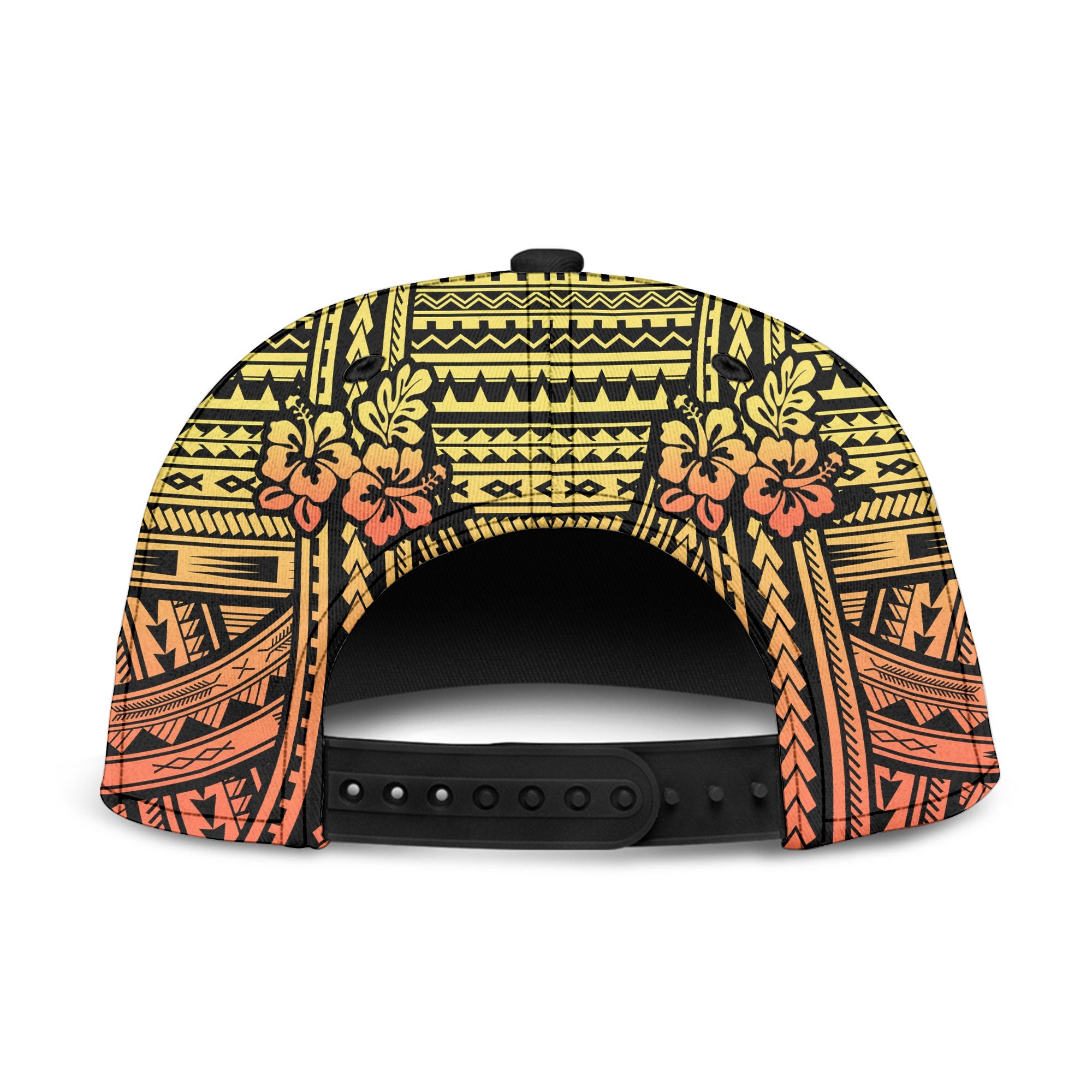 Hawaiian Reggae Snapback Hat Polynesian Hibiscus Style