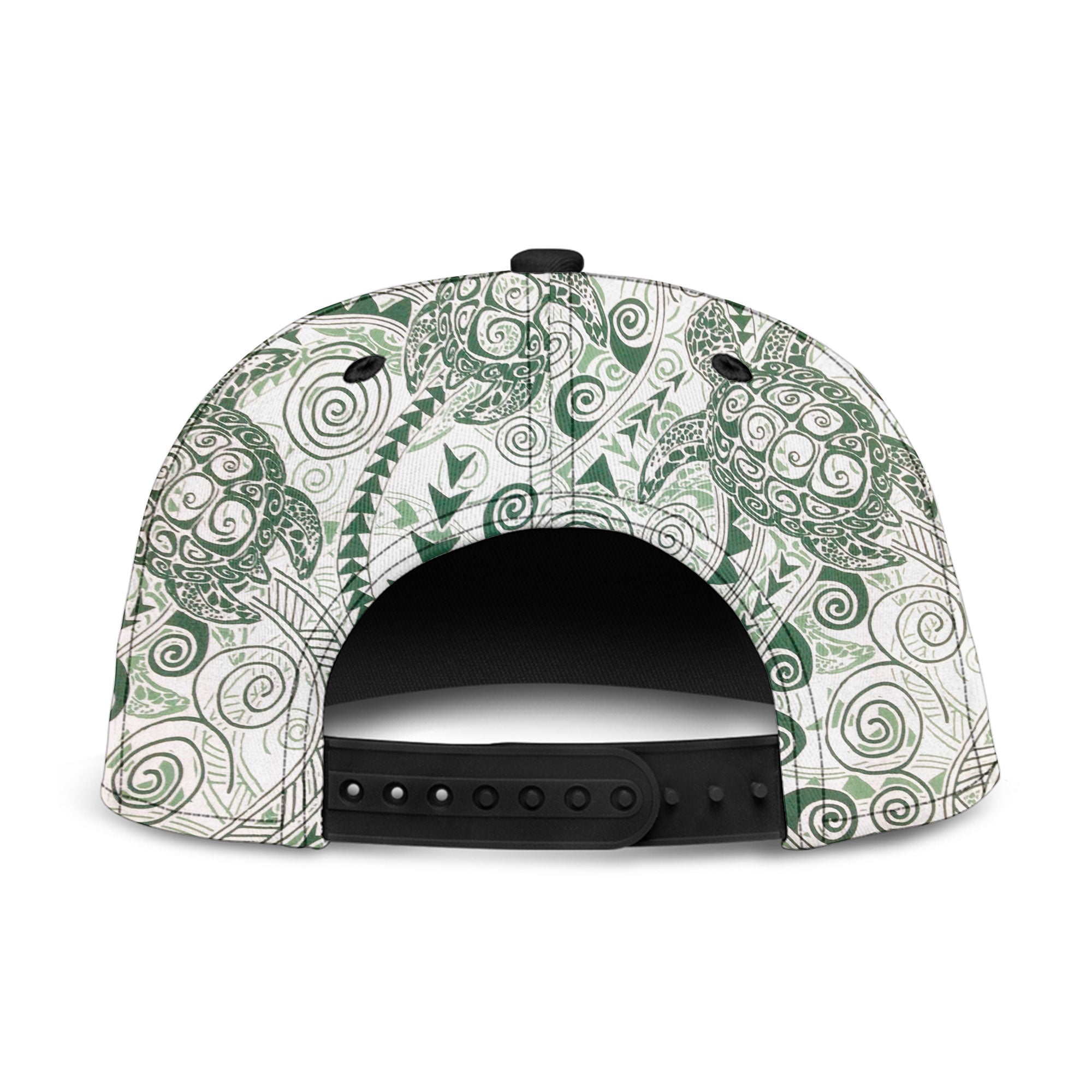 Hawaii Polynesian Turtle Snapback Hat Green Style