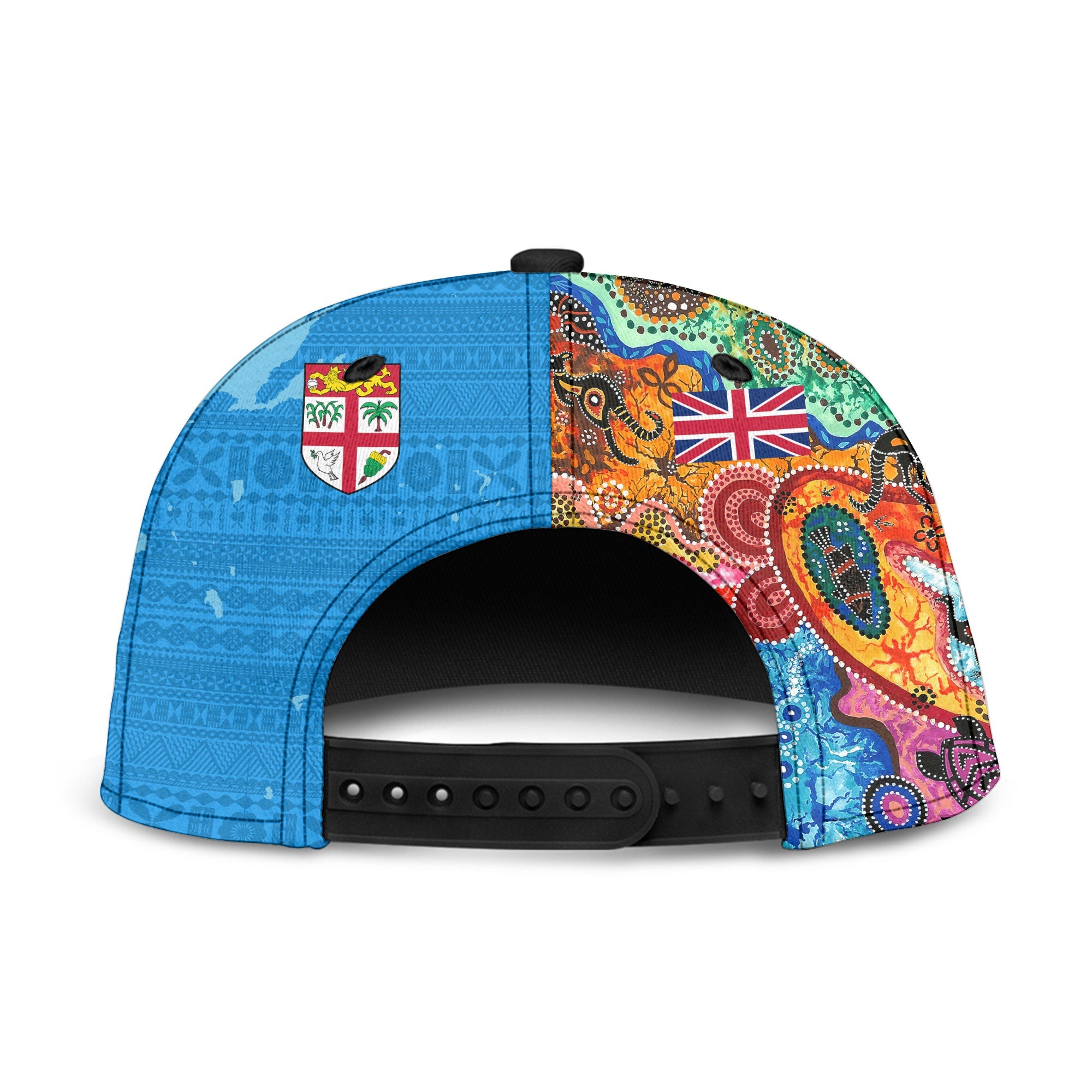 Fiji Tapa & Australia Aboriginal Snapback Hat