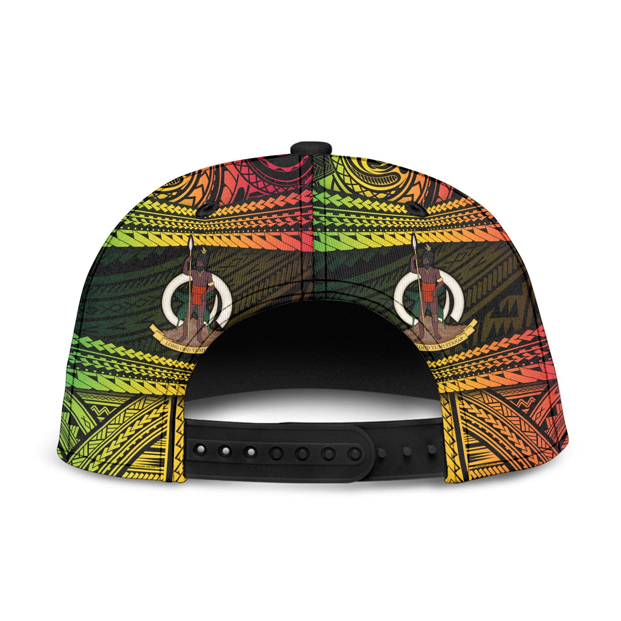 Vanuatu Flag & Coat Of Arms Snapback Hat Reggae Style