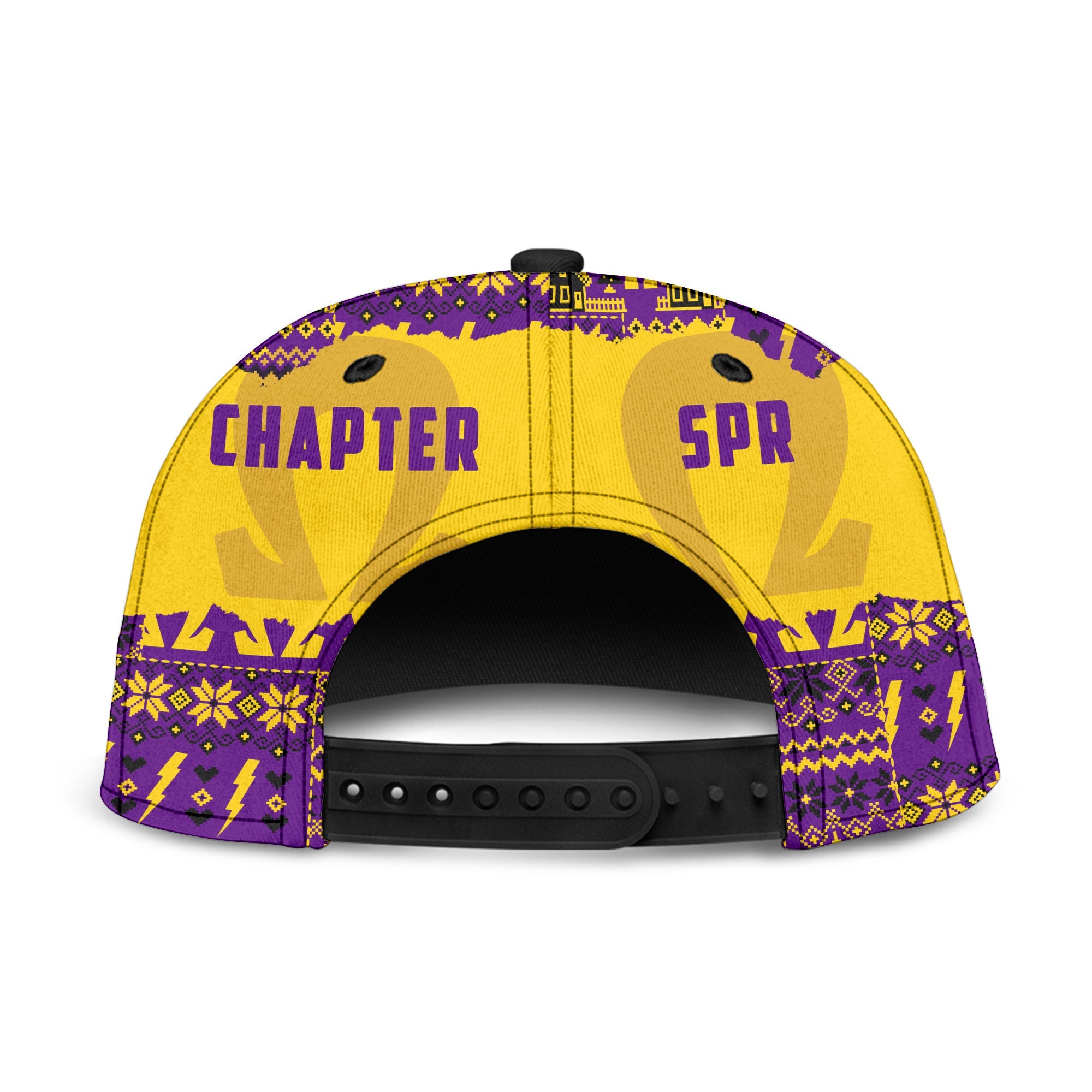 Fraternity Hat - Personalized OPP Christmas Snapback Hat Bulldog & Santa Claus Omega Style