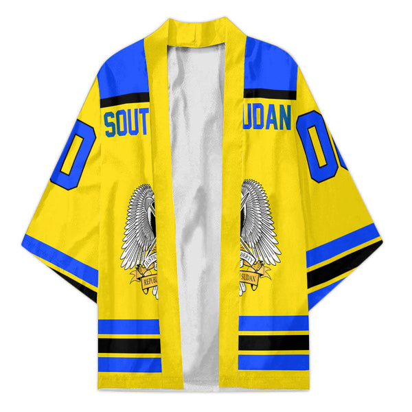 South Sudan Kimono Flag & Coat Of Arms Hockey Style