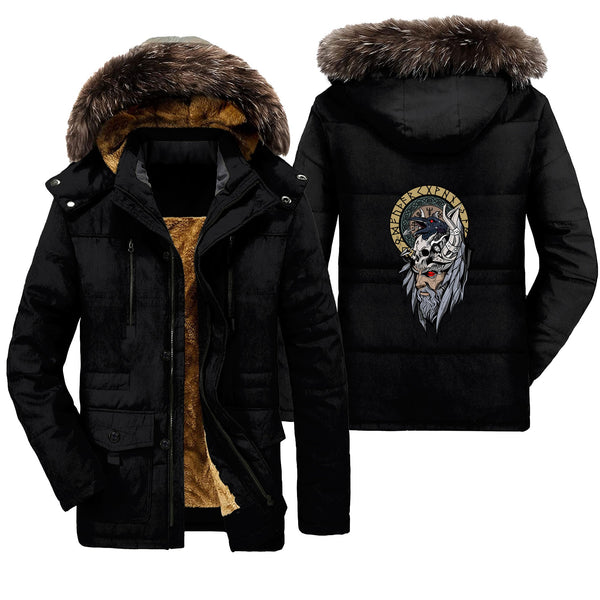 Viking Parka Jacket Special Odin And Raven