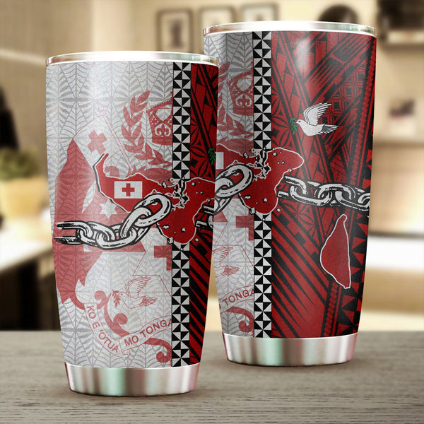 Tonga National Emancipation Day Stainless Steel Glitter Tumbler