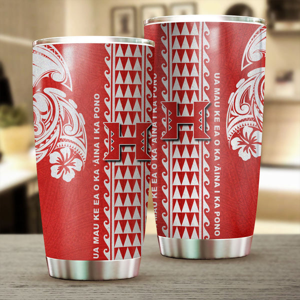 Hilo Hawaii Seal Stainless Steel Glitter Tumbler Turtle Style