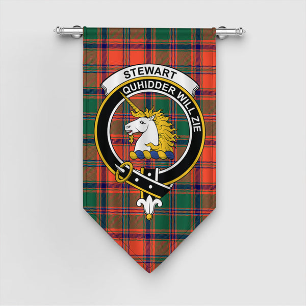 Stewart of Appin Ancient Tartan Classic Crest Gonfalon