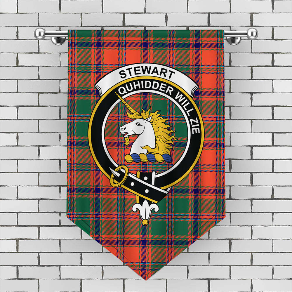 Stewart of Appin Ancient Tartan Classic Crest Gonfalon