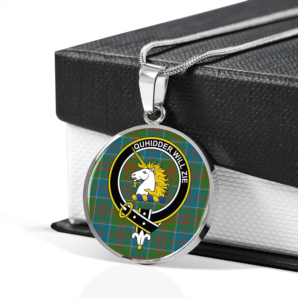 Scottish Tartan Stewart of Appin Hunting Ancient Clan Circle Necklace Classic Style
