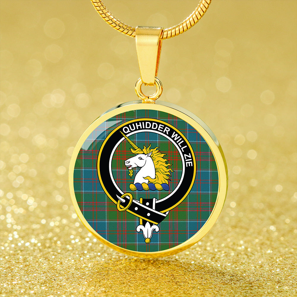 Scottish Tartan Stewart of Appin Hunting Ancient Clan Circle Necklace Classic Style
