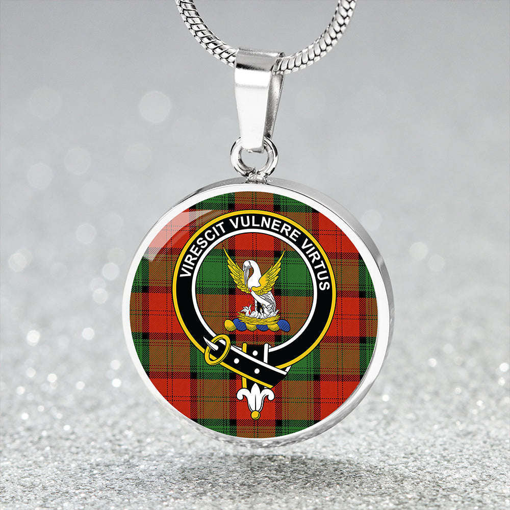 Scottish Tartan Stewart of Atholl Ancient Clan Circle Necklace Classic Style