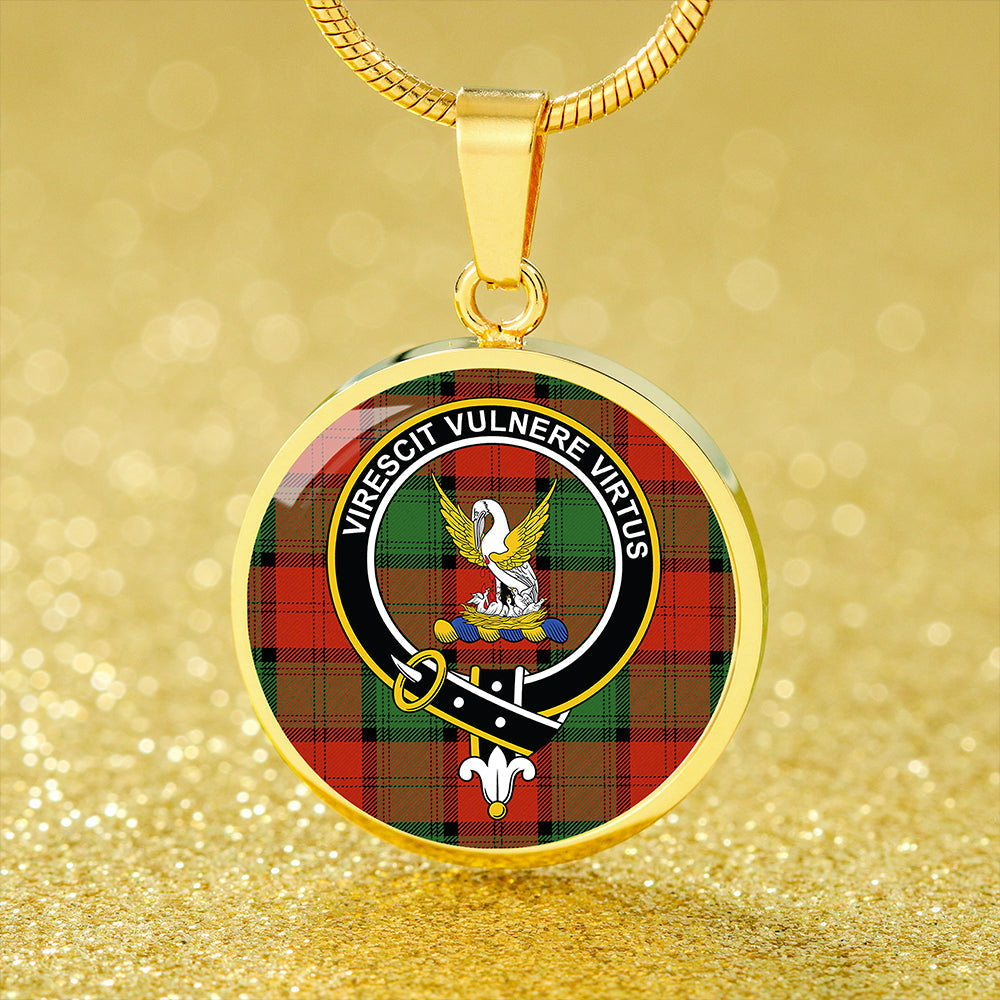 Scottish Tartan Stewart of Atholl Ancient Clan Circle Necklace Classic Style