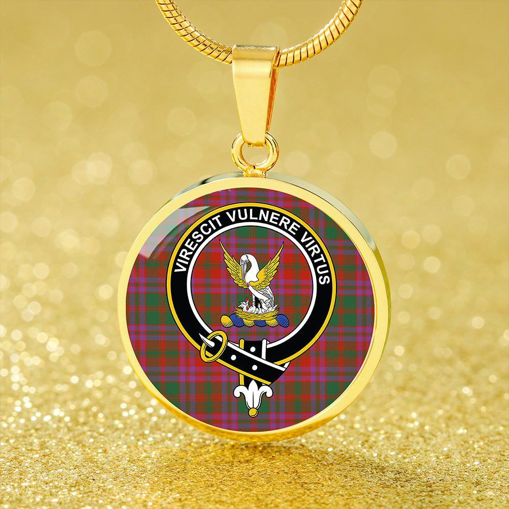 Scottish Tartan Stewart of Killiecrankie Ancient Clan Circle Necklace Classic Style