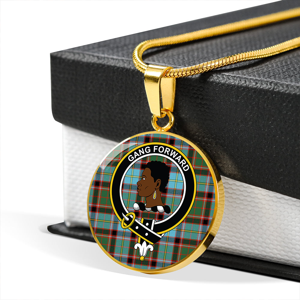 Scottish Tartan Stirling and Bannockburn Ancient Clan Circle Necklace Classic Style