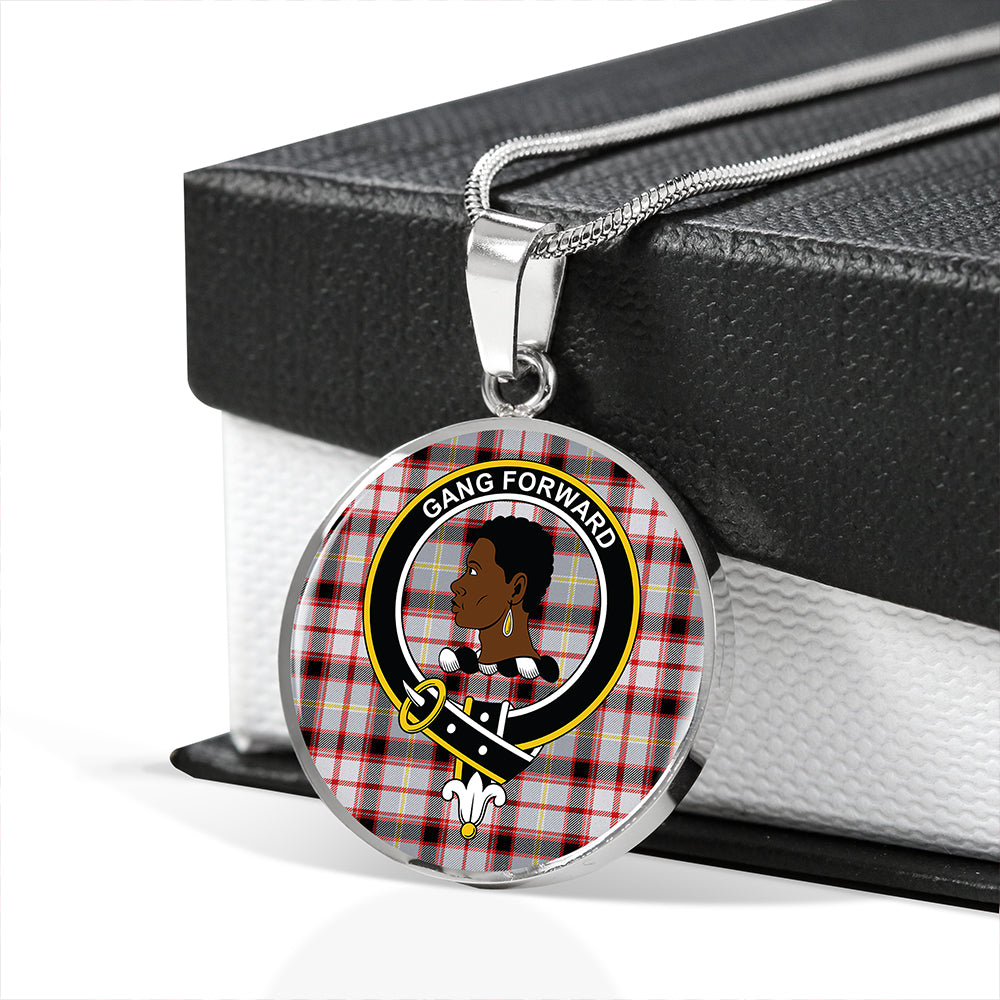 Scottish Tartan Stirling and Bannockburn Dress Modern Clan Circle Necklace Classic Style