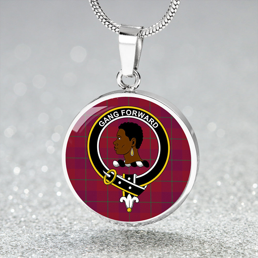 Scottish Tartan Stirling of Keir Modern Clan Circle Necklace Classic Style