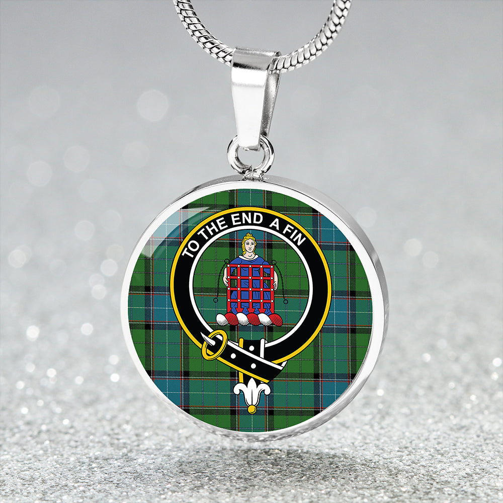 Scottish Tartan Storrie Ancient Clan Circle Necklace Classic Style