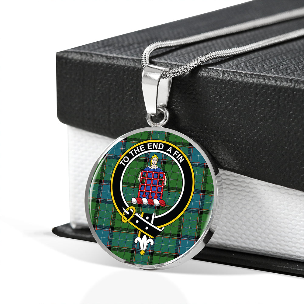 Scottish Tartan Storrie Ancient Clan Circle Necklace Classic Style