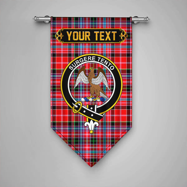 Straiton Clan Badge Tartan Gonfalon Personalize