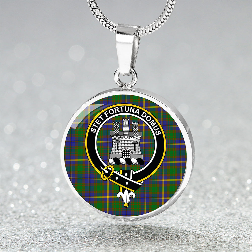 Scottish Tartan Strange of Balkaskie Clan Circle Necklace Classic Style
