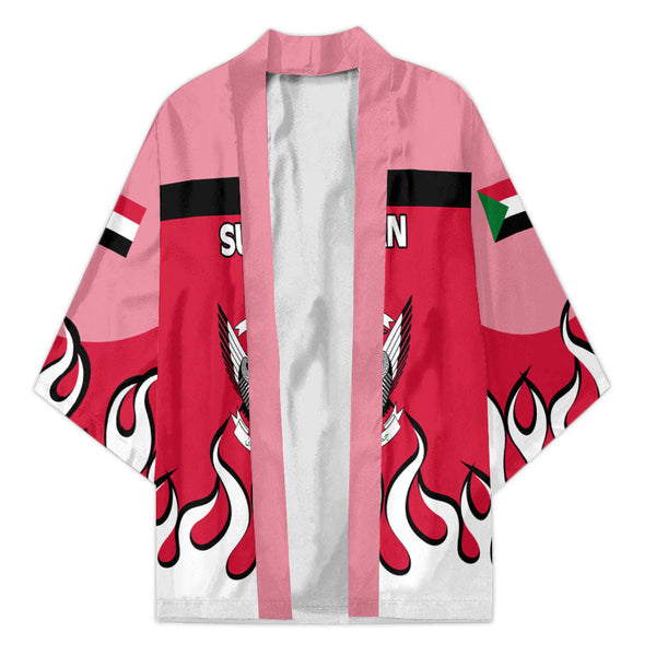 Sudan Kimono Flag & Coat Of Arms Fire Hockey Style