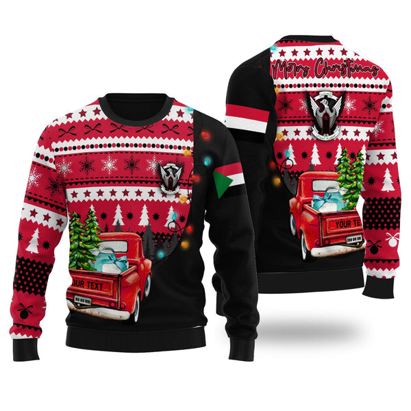 Sudan Ugly Sweater Coat Of Arms Christmas Style