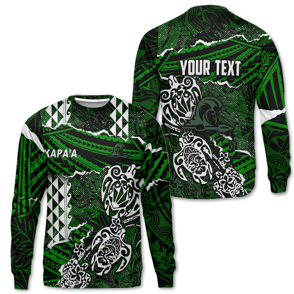 Hawaii Kapaa High School Custom Sweatshirt Polynesian Turtle Style