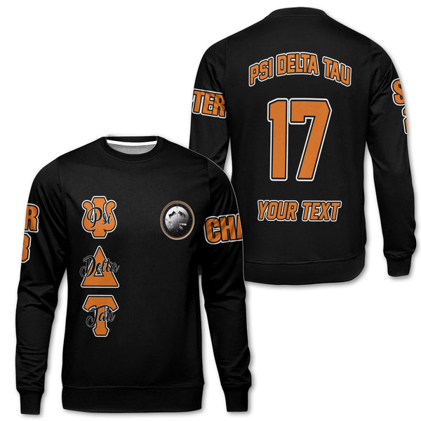 Fraternity Sweatshirt - Personalized Psi Delta Tau Sweatshirt Original Dark Style