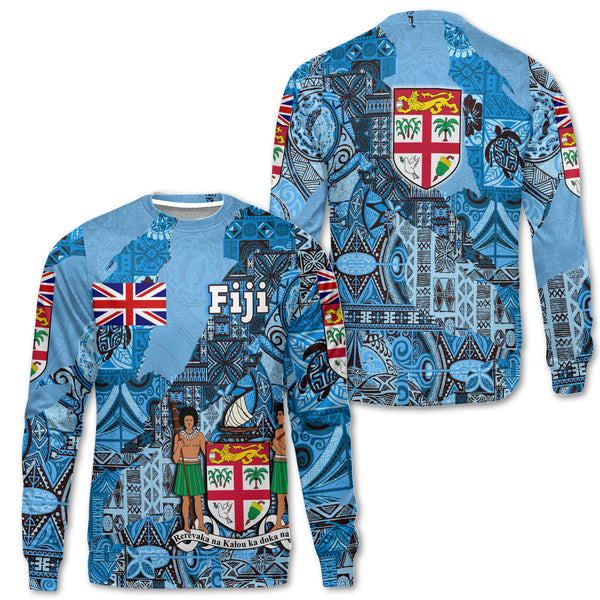 Fiji Flag & Coat Of Arms Sweatshirt