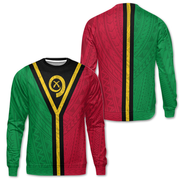 Vanuatu Sweatshirt Polynesian Flag Style