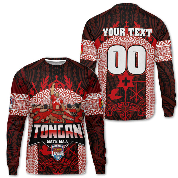 Custom Tonga Mate Ma'a Rugby League Sweatshirt